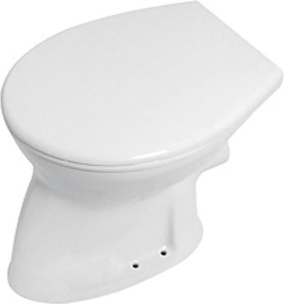 Plieger Brüssel WC-Schüssel, flache Spülung, 35 x 46,5 cm, weiß