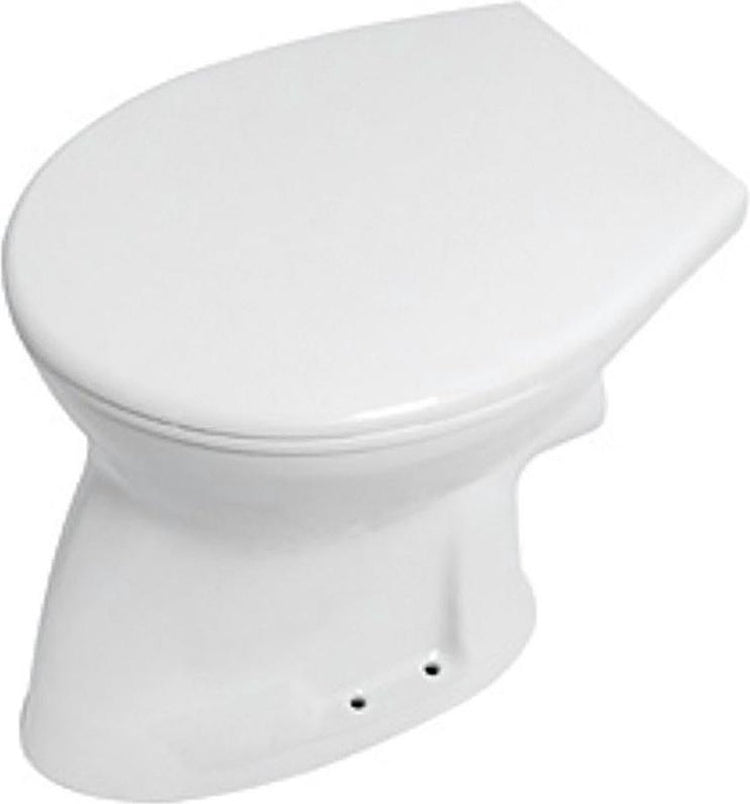 Plieger Brüssel WC-Schüssel, flache Spülung, 35 x 46,5 cm, weiß