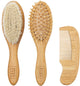 Meyco Baby-Uni-Hauben-Set – Bambus – Natur – 3-teilig