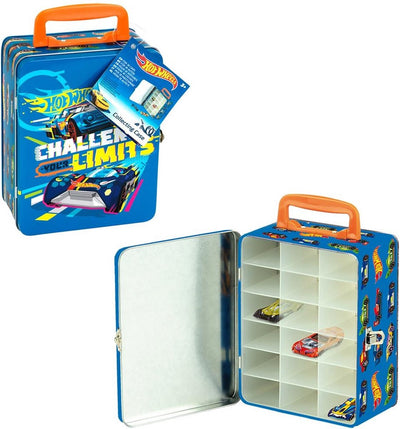 Klein Toys - Hot Wheels Sammlerkoffer - geeignet für max. 18 Autos - 15,5x8,5x21 cm - blau