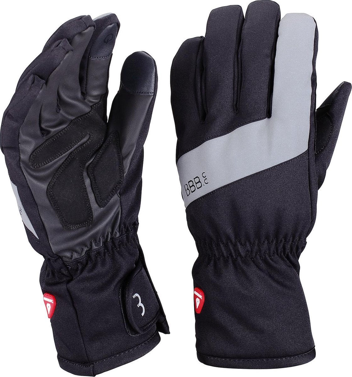 BBB Cycling Subzero Full Fingers Fahrradhandschuhe Winter – Thermo-Fahrradhandschuhe wasserdicht winddicht – Touchscreen – Schwarz – Größe XL – BWG-34