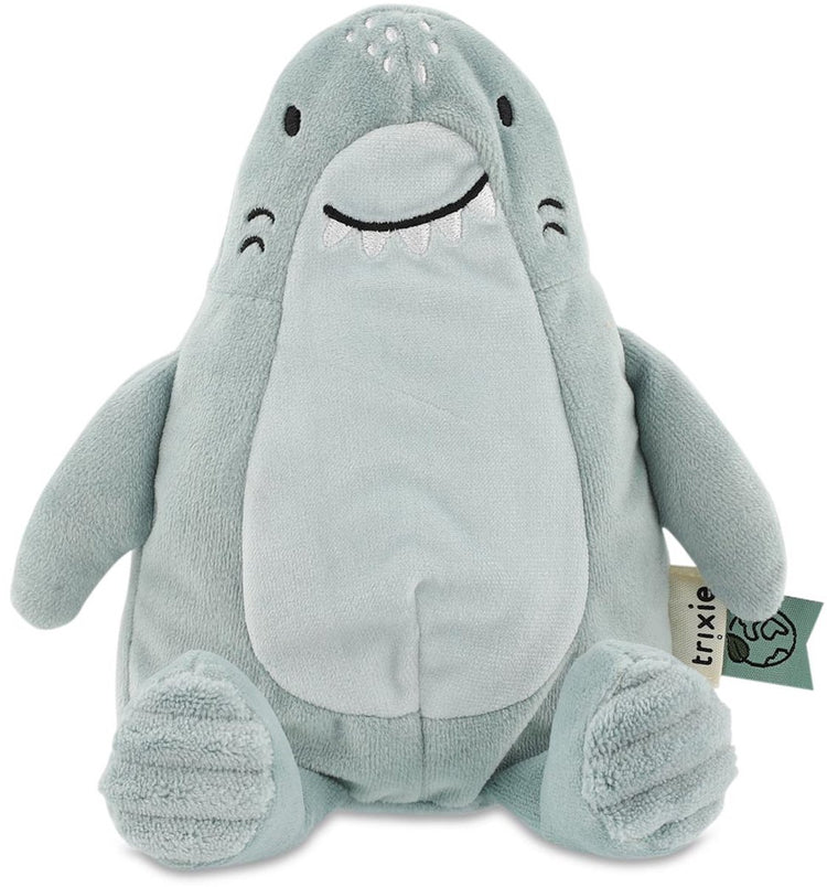 Trixie kleines Kuscheltier Mr. Shark – 0m+ – ideal als Mutterschaftsgeschenk – recycelter Stoff