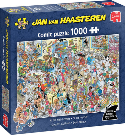 Jumbo Jan van Haasteren Puzzle - Beim Friseur, 1000 Teile.
