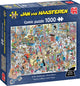 Jumbo Jan van Haasteren Puzzle - Beim Friseur, 1000 Teile.