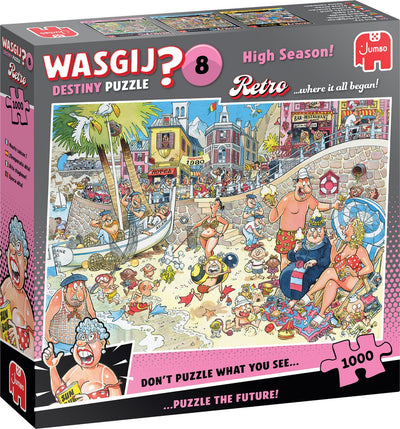 Jumbo Washij Retro Destiny 8 Jigsaw Puzzle Hochsaison!, 1000st.