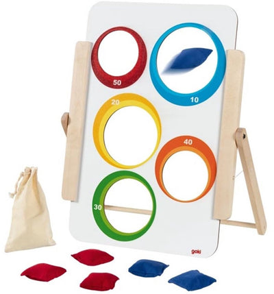 Goki Wooden Wurf Play Bags, 8dlg.
