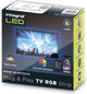 Integrierter Plug-Play-RGB-LED-Streifen für hinter dem Fernseher, 2 Meter, 1,5 W, 24 LEDs, 10 mm, mit USB | Bluetooth | RGBW | 3 Watt | 20.000 Brennstunden