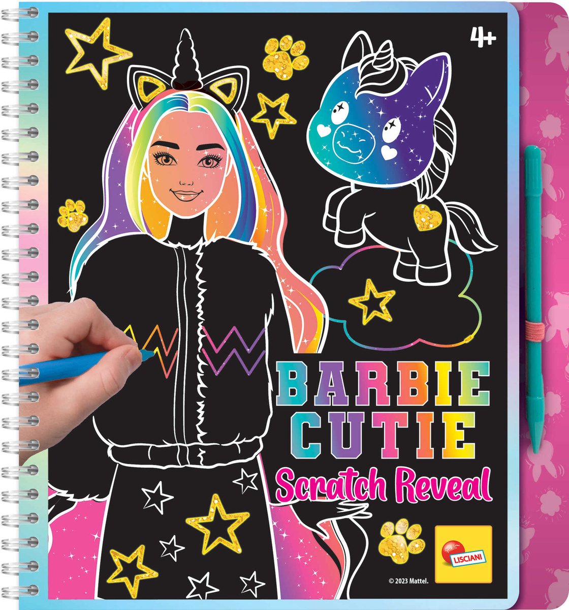 Lisciani Barbie Skizzenbuch Cutie Scratch Reveal