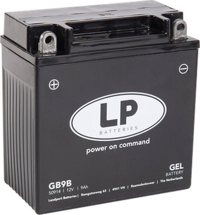 Landport (LP) GB9B Motorrad-Gelbatterie 12 Volt 9 Ah