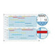 Jahresplaner-Set Ultradex weiß, silber 800070