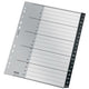 Leitz Recycling-Index 1207 A4 Maxi CO2 Neutralschwarz 20 Register 11-Loch 90 % recycelt