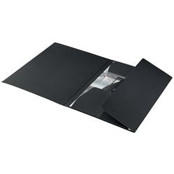 Leitz Recycle 3-Klappen-Ordner A4 CO2 Neutralschwarz 430 Gramm 100 % recycelter Karton