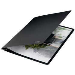 Leitz Recycling-Dokumentenmappe mit Klebestreifen, A4, CO2, neutralschwarz, 275 Gramm, 100 % ger