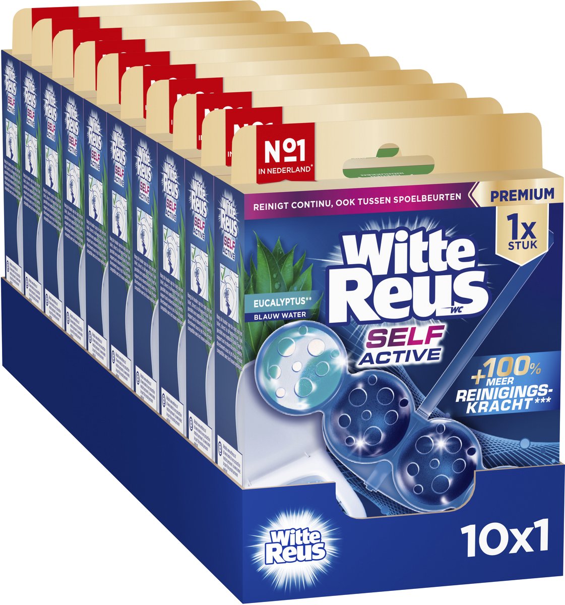 Weißer riesiger selbstaktiver Eukalyptus 50 g – Toilettenblöcke – Vorteilspackung – 10 Stück