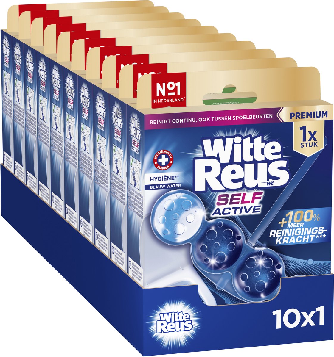 Witte Reus Self Active Hygiene 50gr – Toilettenblöcke – Vorteilspackung – 10 Stück