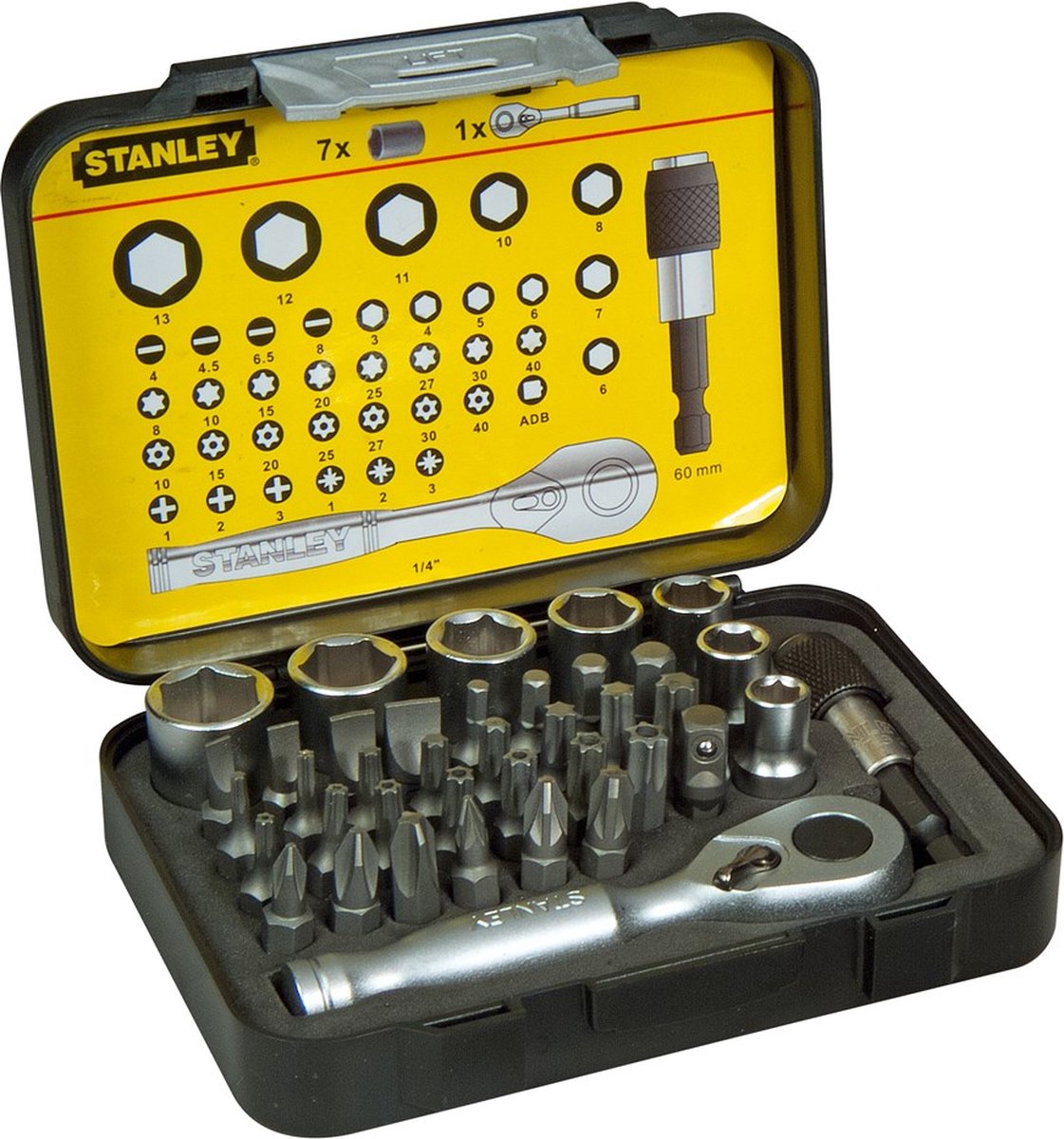 Stanley Bit-Set Expert Pro 1 4 – Ratschenschlüssel (40-teilig)