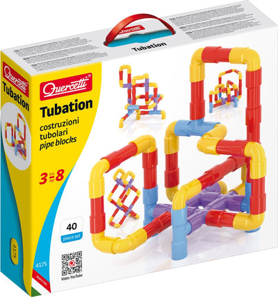 Quercetti Tubes Construction Set, 40dlg.
