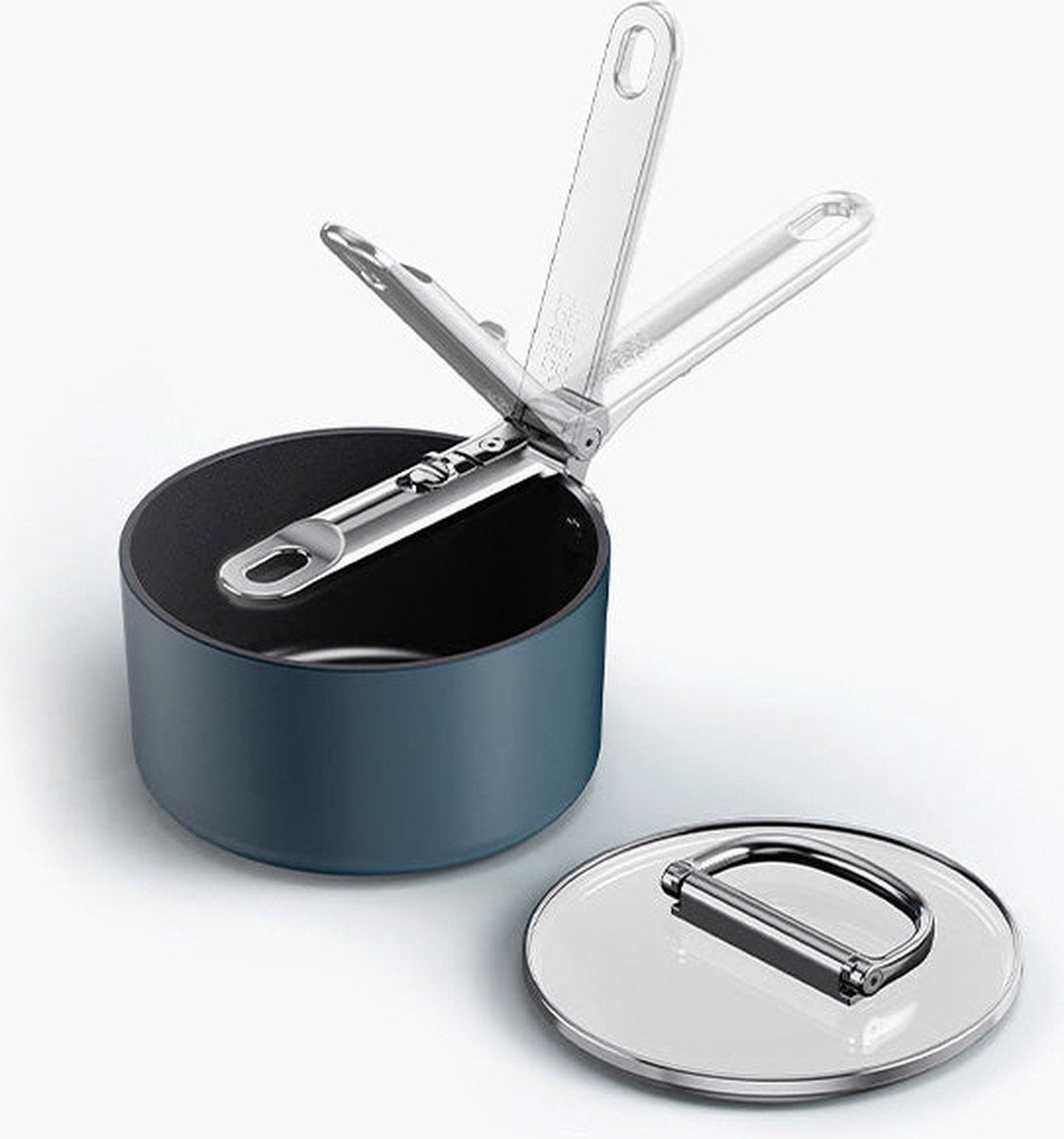 Joseph Joseph Space Kochtopf mit Deckel – 15 cm – antihaftbeschichtet