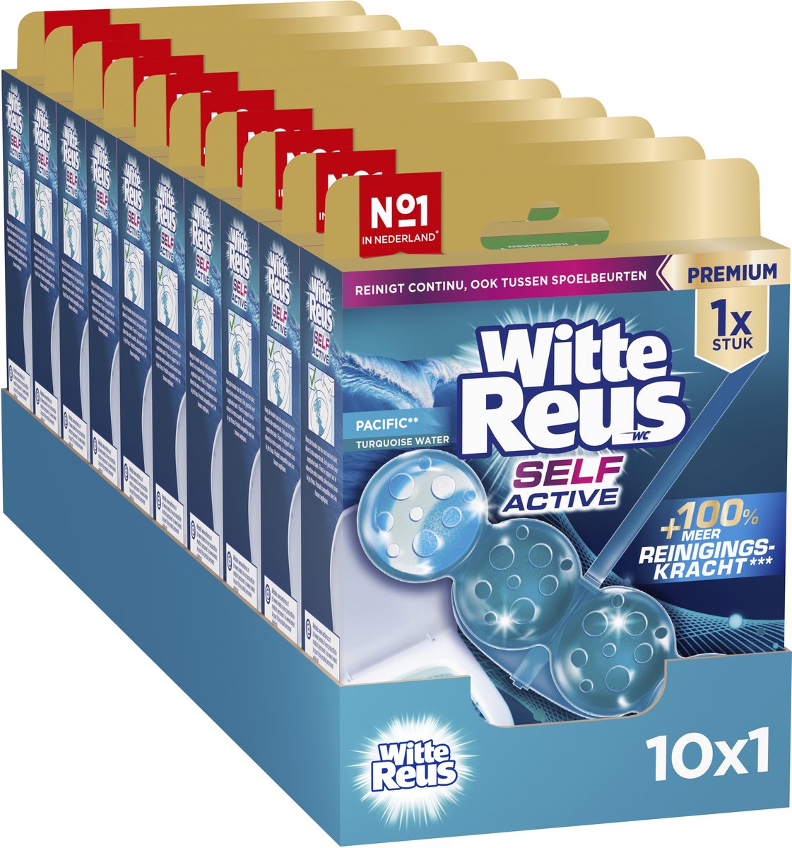 White Giant Self Active Pacific 50gr – Toilettenblöcke – Vorteilspackung – 10 Stück