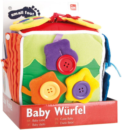 Kleiner Fuß Baby Würfel Natur Plüsch