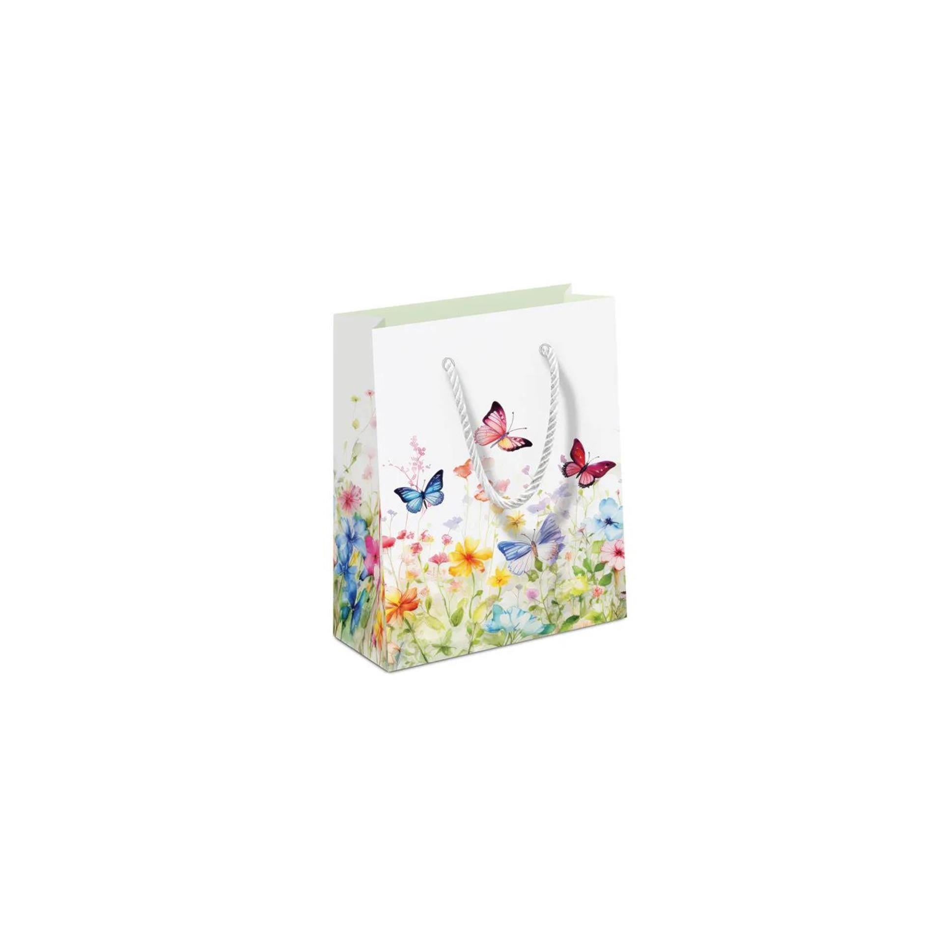 Ambiente Geschenktüte Schmetterlinge im Feld