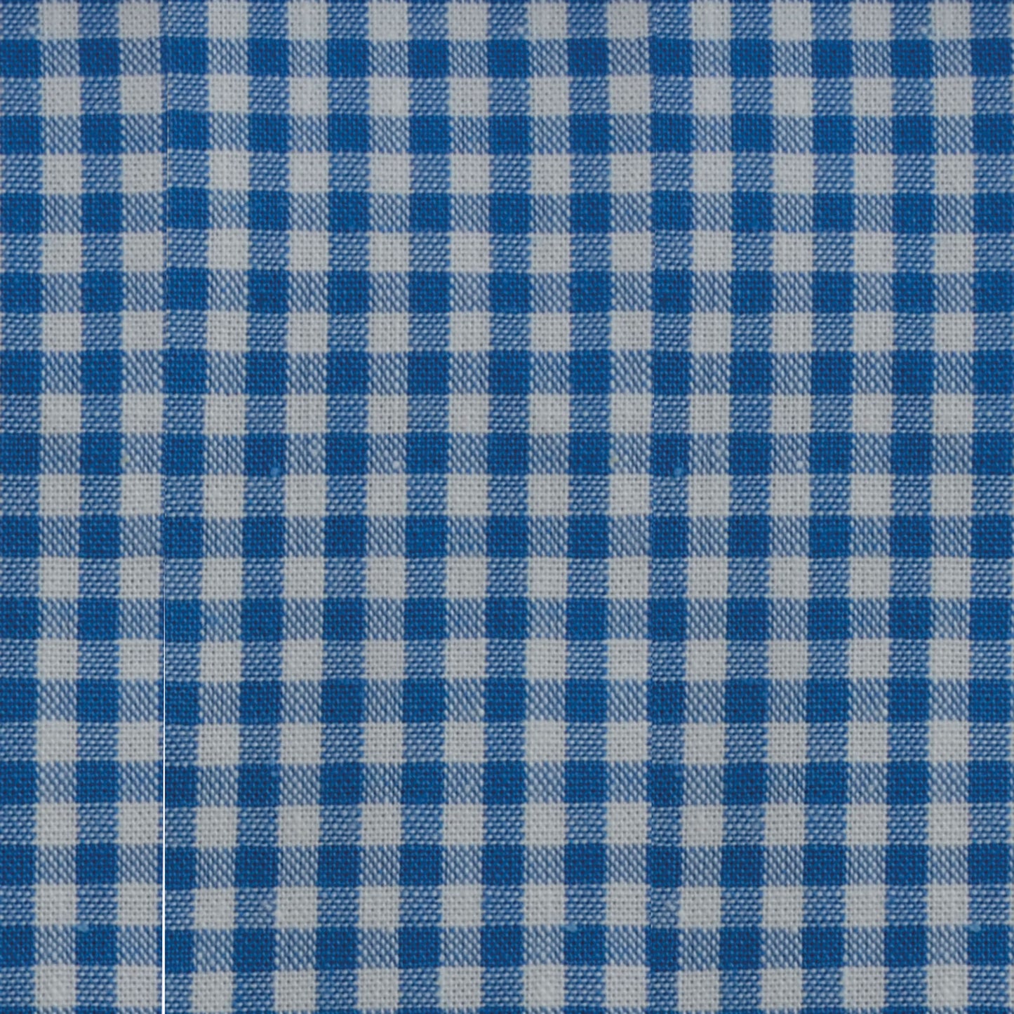Vaessen creative • Coco-Ton-Baumwollstoff, 45 x 50 cm, einfaches mittelblaues Karomuster