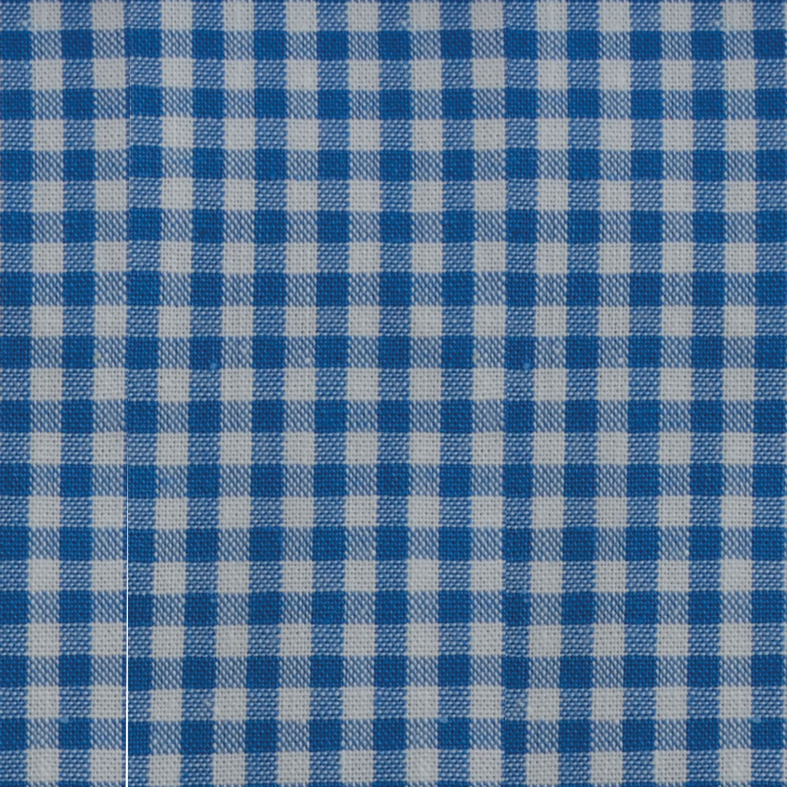 Vaessen creative • Coco-Ton-Baumwollstoff, 45 x 50 cm, einfaches mittelblaues Karomuster