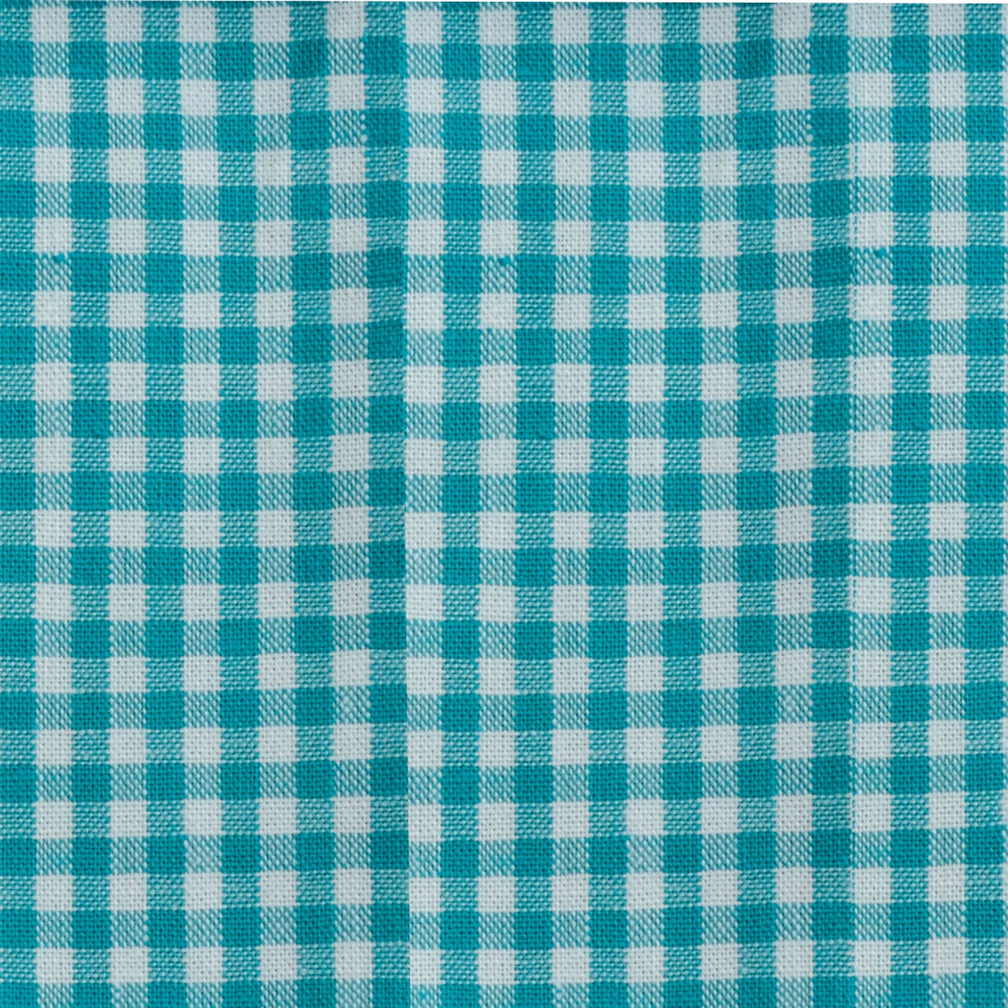 Vaessen creative • Baumwollstoff in Kokoston, 45 x 50 cm, Basic-Türkis-Karomuster