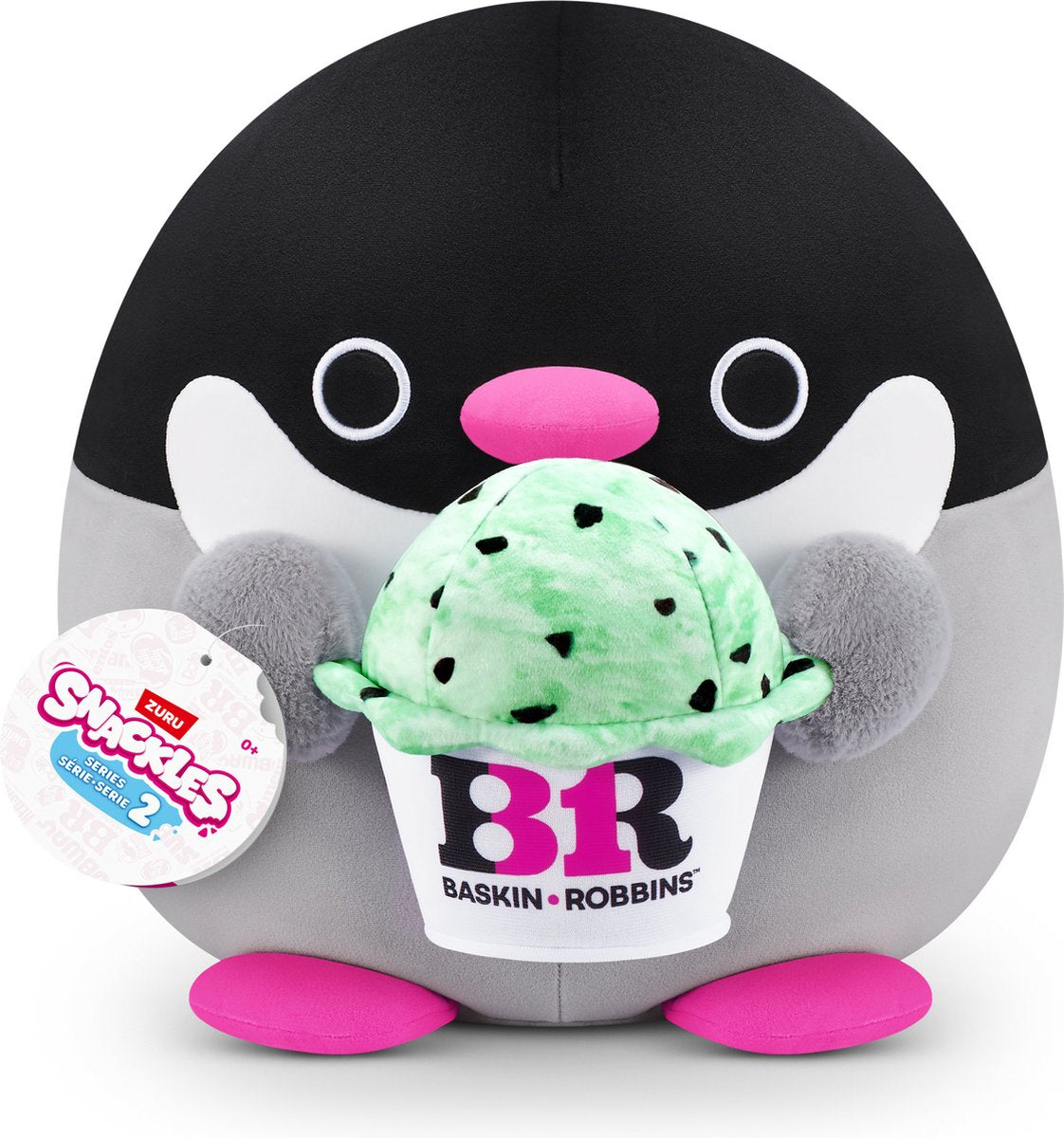 Snackles-Serie 2 – Pinguin-Penelope mit Beckenrobbin – 20 cm von Zuru