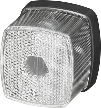 Proplus Markierungsleuchte - Seitenleuchte - Umrissleuchte - Reflektor - Weiß - 65 x 60 mm