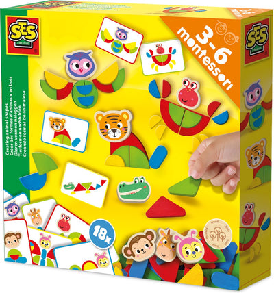 Ses montessori legt Tierformen | 2 Stk
