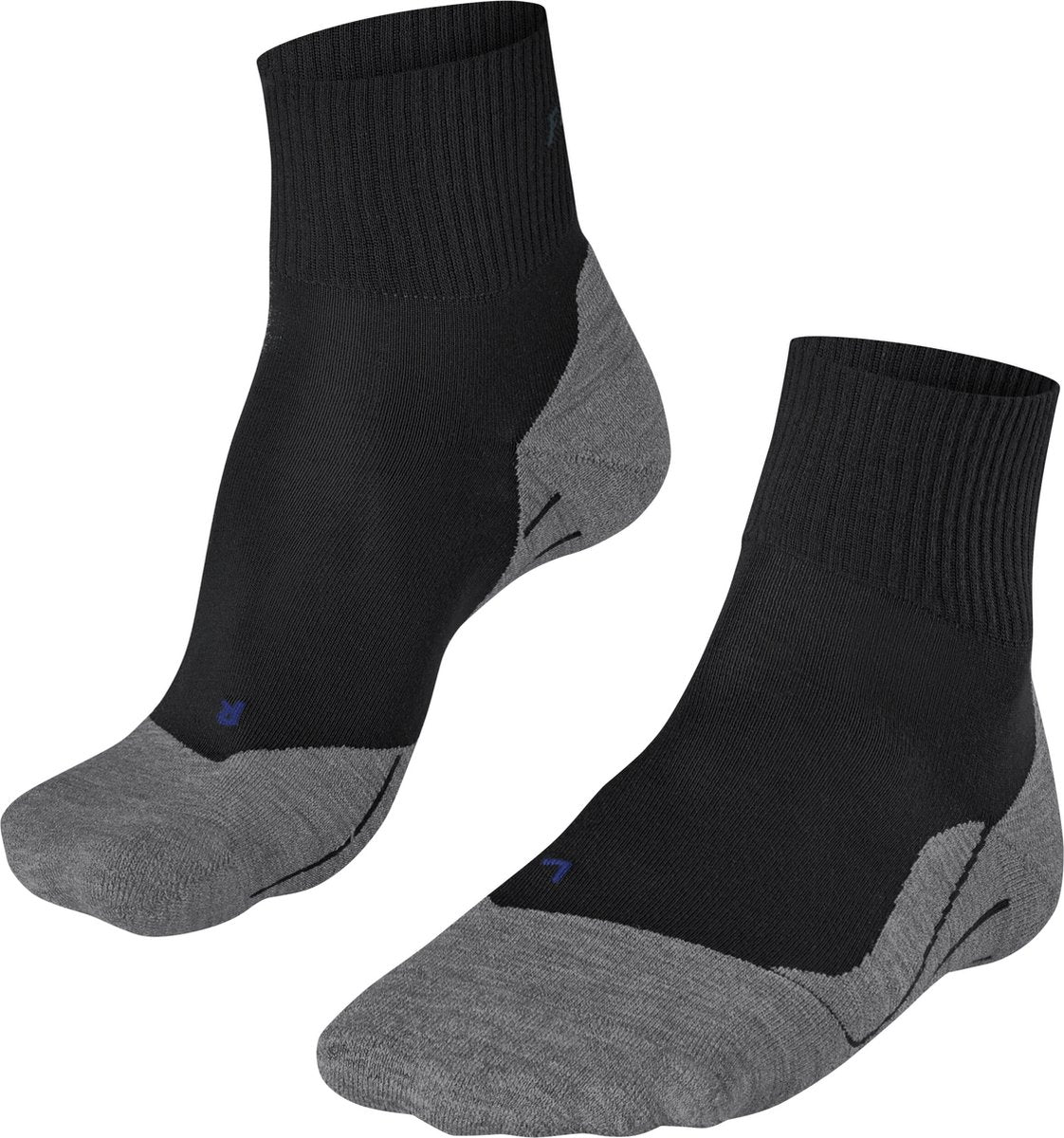 Falke TK5 Cool Short Anti-Blister dünne Lyocell-Funktionsmaterial Wandersocken Damen Schwarz – Größe 41-42