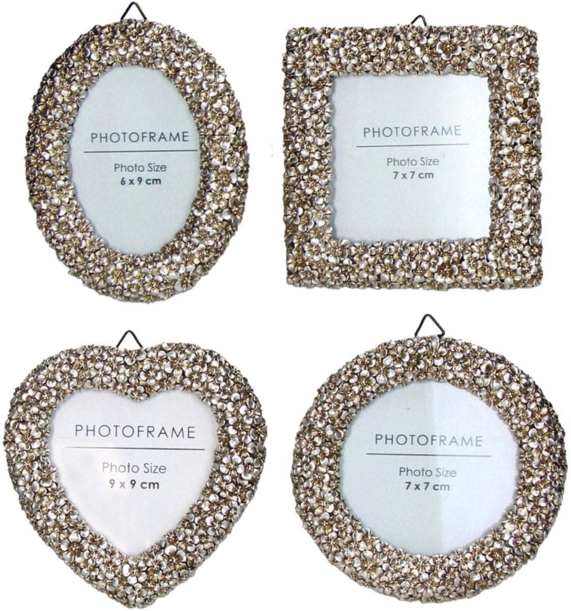 HD Collection Fotorahmen Blumen Polyresin 6x9cm