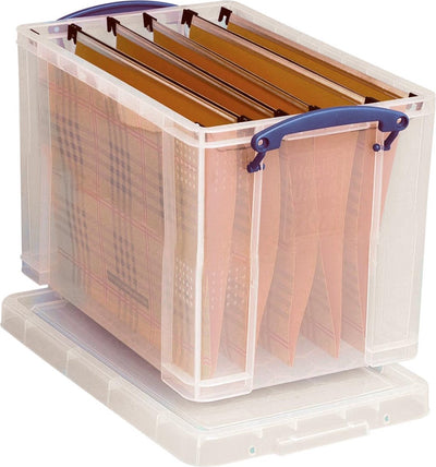 Papierbox-Archivlösung, wirklich nützliche Box, 225 x 395 x 290 mm, 19 l, 5 Riemendeckel