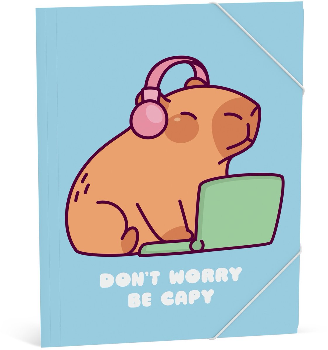 Capybara-Elasto-Ordner – blau