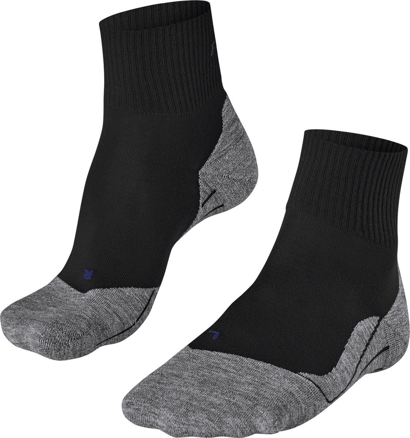 Falke TK5 Cool Short Anti-Blister dünne Lyocell-Funktionsmaterial Wandersocken Herren Schwarz - Größe 44-45