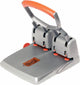 Rapid Supreme Heavy Duty Locher HDC150 4-Loch – stanzt bis zu 150 Blatt – Silberorange