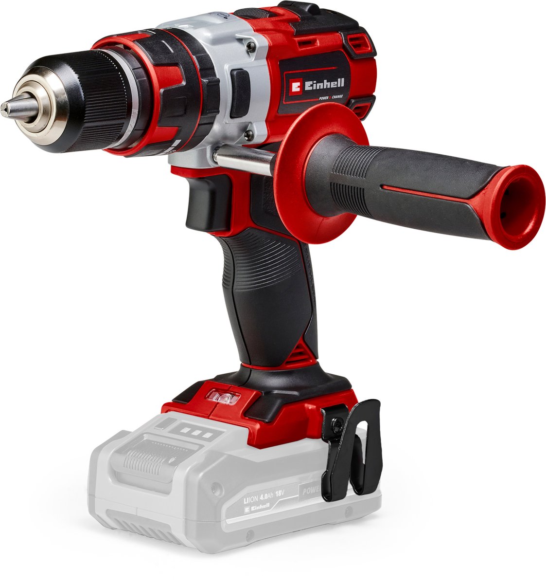 Einhell Akku-Schlagbohrschrauber TP-CD 18 li-i bl solo - Power X-Change - 18 V Li-Ion - mit Schlagfunktion - 2 Geschwindigkeiten - 60 Nm - bürstenloser Motor - exkl. Akku Akku und Ladegerät