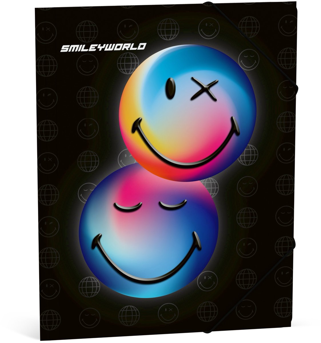 Smileyworld Smiley World Elasto-Ordner – Schwarz