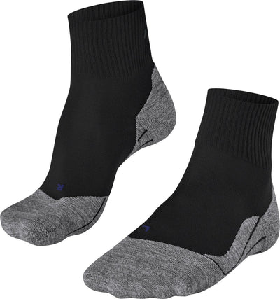 Falke TK5 Cool Short Anti-Blister dünne Lyocell-Funktionsmaterial Wandersocken Herren Schwarz - Größe 42-43