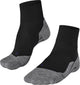 Falke TK5 Cool Short Anti-Blister dünne Lyocell-Funktionsmaterial Wandersocken Herren Schwarz - Größe 42-43