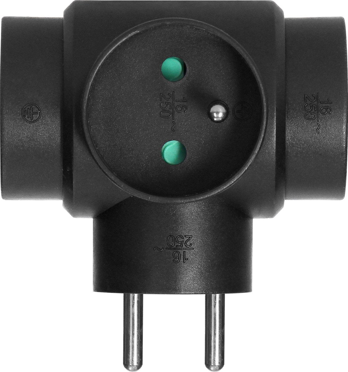 Orno - Verlängerungsstecker - 3-fach - schwarz - 2p+z
