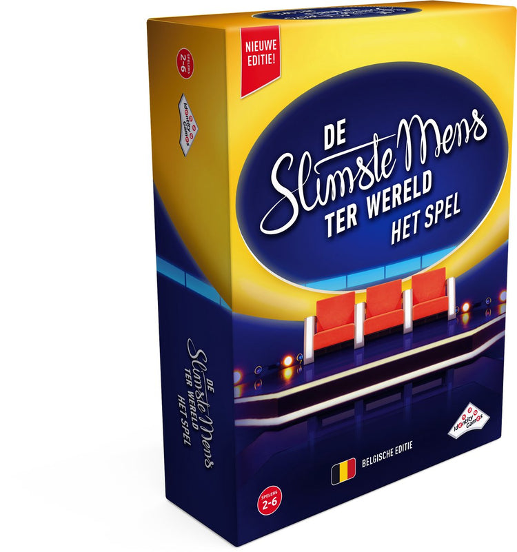 Identity Games International Das Spiel „Der klügste Mensch der Welt“ (Flämisch) – Partyspiel – basierend auf der TV-Sendung – inklusive Timer