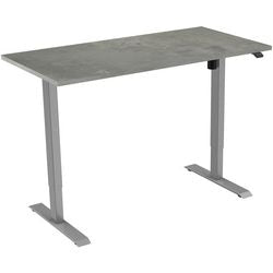 Euroseats Schreibtisch grau, Oxyd B000gr120oxy 80 x 750-1235 x 120 mm