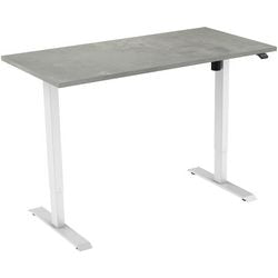 Euroseats Schreibtisch weiß, Oxyd B000wh120oxy 80 x 750-1235 x 120 mm