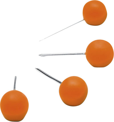 Nobo Reißzwecken für Memoboard – 100 Stück – Orange