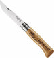 Opinel Nr. 08 Taschenmesser mit Wildschweingravur, Edelstahl, Holz