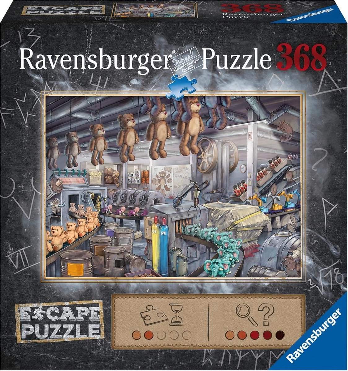 Ravensburger - Fluchtzimmer -Puzzle - Spielzeugfabrik 368st.