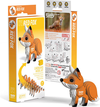 Eugy 3D-Puzzle – Rotfuchs – Waldtiere – nachhaltig – alle sammeln – 6 Jahre