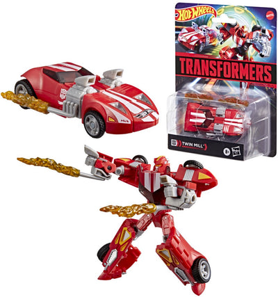 Transformers Spielzeug Hot Wheels (r) x Red Twin Mill Actionfigur von 12,5 cm, ab 8 Jahren